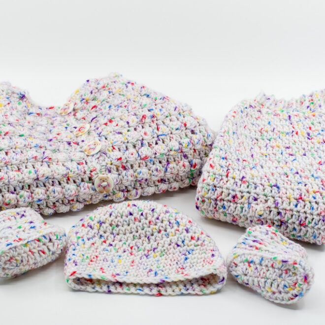 Babykleidchen Set hell bunt